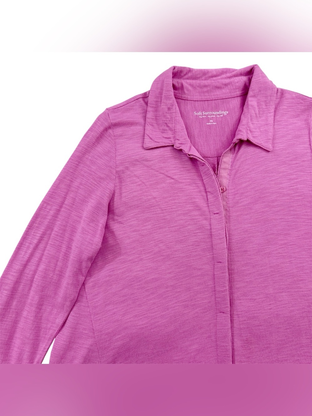 Soft Surroundings Button Down Tunic Top Petite Small